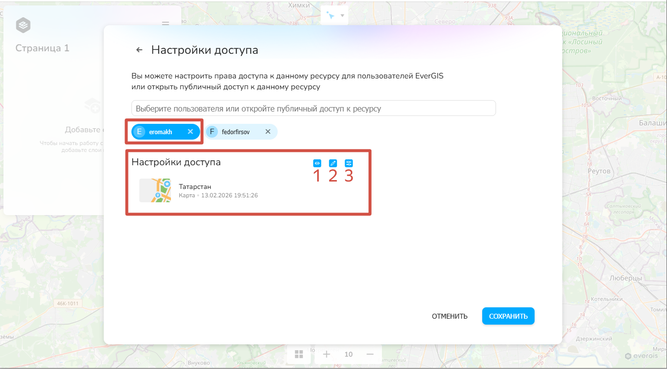 права пользователя